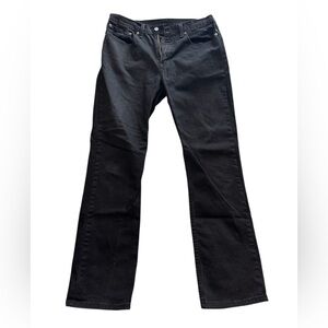 Levi's 527 Slim Bootcut jeans in a black wash. Size 34x34